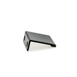 Richelieu Hardware - BP989833990 - Contemporary Aluminum Edge Pull - 9898 - 33 mm - Brushed Black Finish