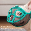 wintchuk Short Snout Dog Muzzle Mesh Bulldog Muzzle Anti-Biting Barking