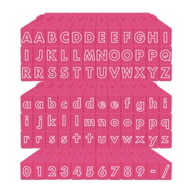 Contact USA Medium 84 Piece Futura Outline Pegz Connectable Stamps Bundle, Pink
