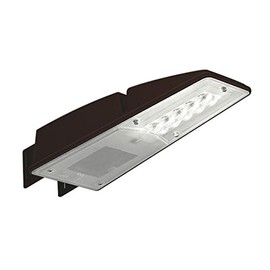 Koizumi Lighting AU43658L Security Light with Automatic Flasher, FL20W Equivalent, Daylight White, Brown Paint