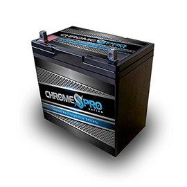 Chrome S Pro 12V 55Ah Deep Cycle AGM Sealed Lead Acid Battery for Wheelchairs Scooters Mobility UPS & Solar - T-3 Terminal