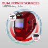 TRQWH True Color Welding Helmet & Waterproof Gear Bag, Shade