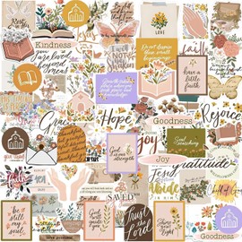 110PCS Vision Board Stickers Prayer Supplies for Women Prayer Motivational Inspirational Boho Christian Stickers for Planner, Journal, Vision Board Party