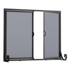 Fire Beauty Fireplace Screen with Hinged Doors, Powder Coated Steel