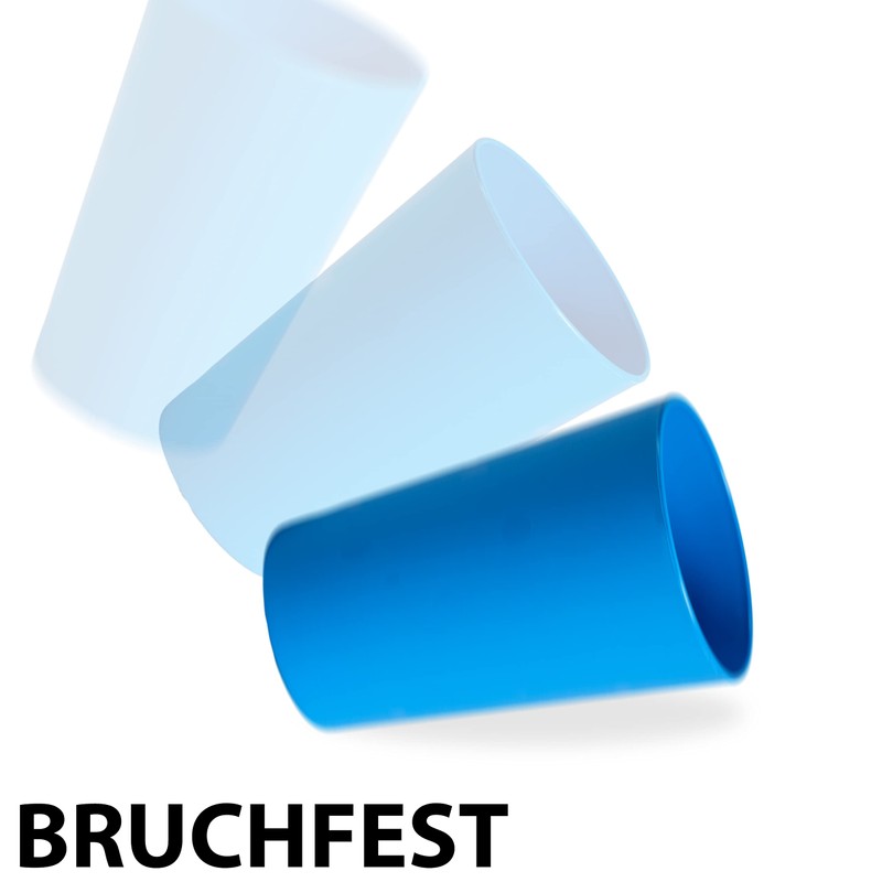 Hausfelder Drinking Cups Set of 6, Unbreakable Reusable Camping and