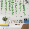 SUPERDANT Green Vines Wall Stickers Fallen Leaves Wall Decals Hanging