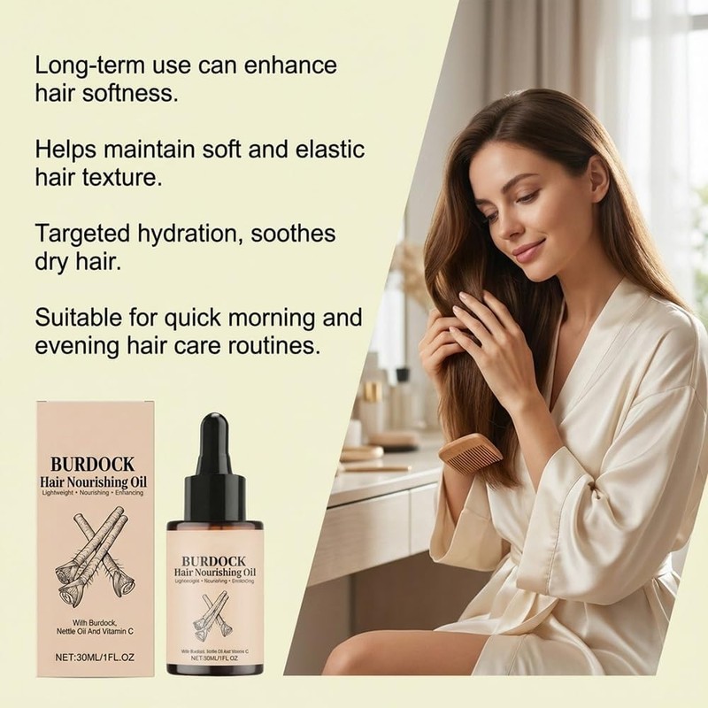 Aceite for el cuidado del cabello con cuentagotas preciso