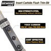 lnsert Carbide Top & Bottom Bearing Flush Trim Router Bit
