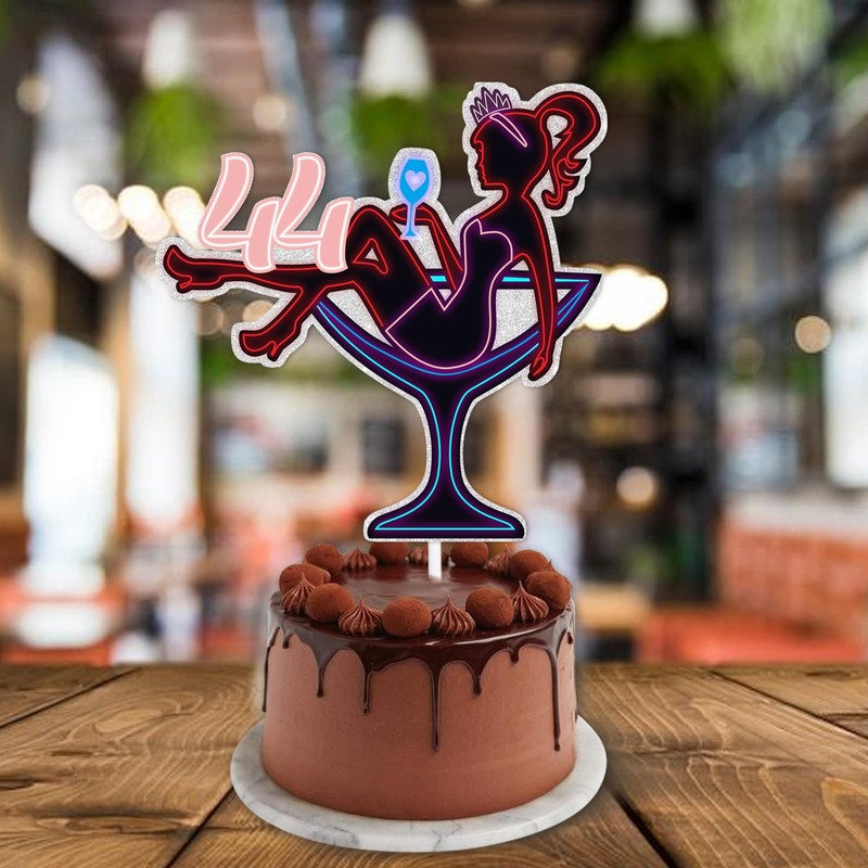 Decoración de tarta de tacón alto con purpurina rosa para