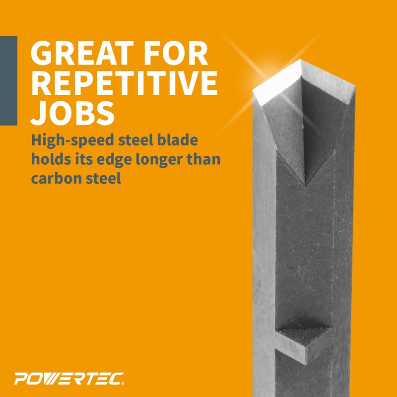 POWERTEC Square Corner Chisel – Spring-Loaded Mortise Chisel for Use