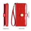 Ladies' fashionable leather wallet, large capacity with multiple card slots,