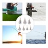 21 Pcs Fishing Sinkers Iron Weight Fish Casting Tool Set