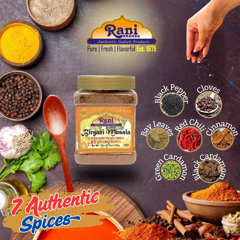 Rani Biryani Masala Curry (7-Spice Blend for Indian Rice Dishes,