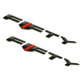 2Pcs Fifty Fender Emblems Car Badge Nameplate Replacement for 2017-2018 Camaro 6th Gen GM 84336885 (Black)