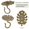 Dolibest Wall Mount Ceiling Hooks,Plant Hooks for Ceiling Metal Plant