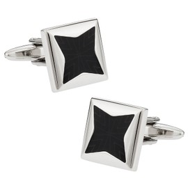 Black Starburst Cufflinks by Cuff-Daddy