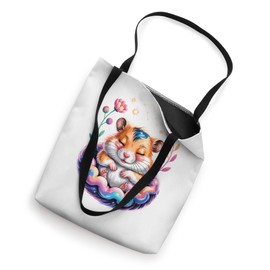 Space Flowers Hamster Hamsters Tote Bag