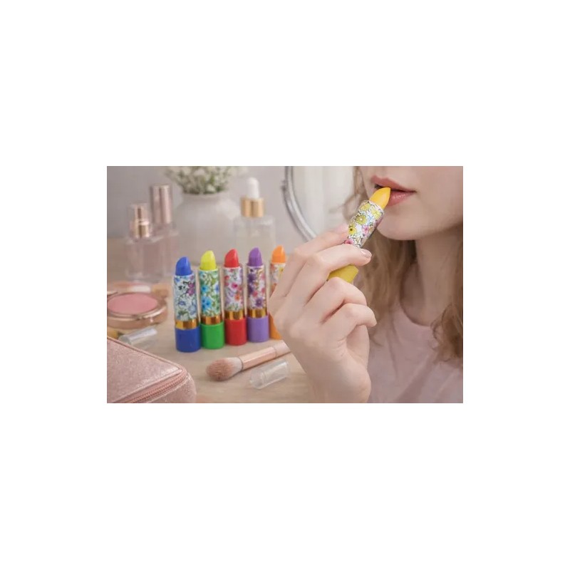Pack 6pz De Labial Mágico Floral Para Labios Con Aroma