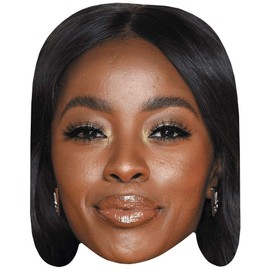 AJ Odudu (Smile) Celebrity Mask, Flat Card Face, Fancy Dress Mask