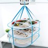 VICMAT Portable 3-Tier Foldable Windproof Mesh Basket for Drying Sweaters