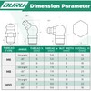 OURU Grease Fittings Assortment, 165PCS Metric Zerk Grease Fittings NPT