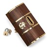 NKlaus 11736 Maritime Money Box Treasure Chest Wood and Brass