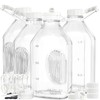 Syntic 4 Pack 2 Qt Glass Milk Bottles with Handle