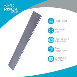 BIRDROCK HOME Landscape Edging Border - No Dig Landscape Edging for Garden Lawn, Durable Metal, for Flowerbeds or Walkways, Home Landscaping Border Strips - 5 Pack, 40 x 6 Inch Steel