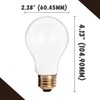 Satco S3950 A19 Incandescent Bulb, 25W, 130V, Frosted Finish, 180