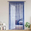 vidaXL String Curtains 2 pcs 100x250 cm Blue