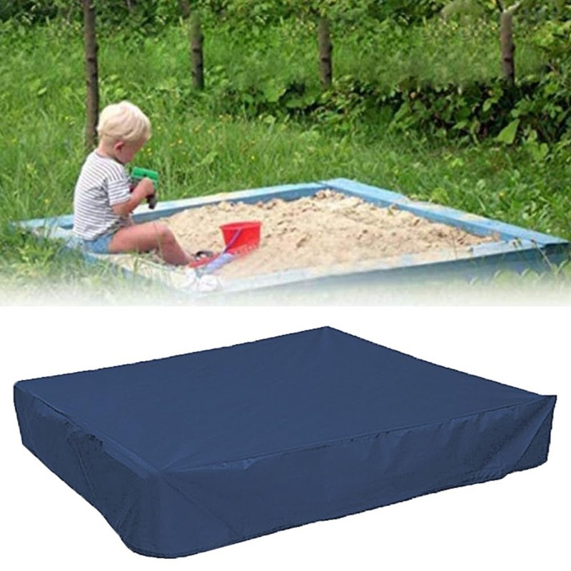 ZONADAH Sandbox Cover 150x150cm Square Sandpit Cover with Drawstring Waterproof