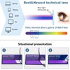prtcslwd 3 Pack Folding Reading Glasses Stainless Steel Mini Anti-Blue