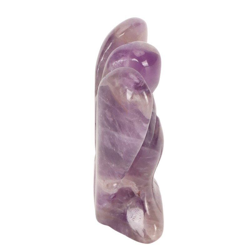 Faux Crystal Angel Figurine Carved Peace Healing Pocket Angel Statue