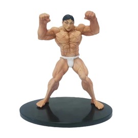Jiumaocleu Anime BAKI Hanayama Kaoru Figure - 18 cm Hanayama Kaoru Statue Model Hanma Yujiro Figure Model PVC Handmade Collectible Desktop Decoration
