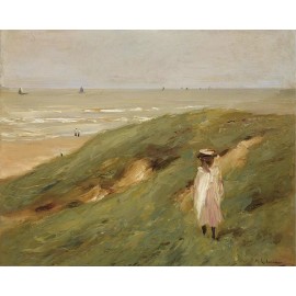 Max Liebermann : Dune near Nordwijk with Child : Archival Canvas Art
