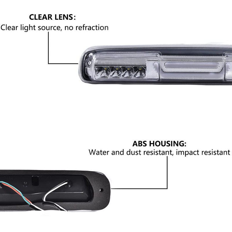 PIT66 3rd Brake Light Compatible with Chevy Silverado 1500 2500