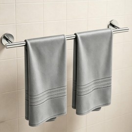 Toallero de níquel cepillado de 24 pulgadas, soporte de toallas de baño de acero inoxidable 304, toalleros para baño montado en la pared, accesorios modernos de baño para el hogar, baños, cocinas