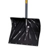 True Temper 1627200 Poly Snow Shovel/Pusher with Straight D-Grip Steel