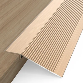 4 inch Wide Aluminum Floor Transition Strip Wood to Tile, NEICAGNE 36 inch Threshold Ramps for Doorways Wheelchair Tile Wood Floors, Doorway Edge Trim Suitable for Threshold Height Less Than 1.6 Inch