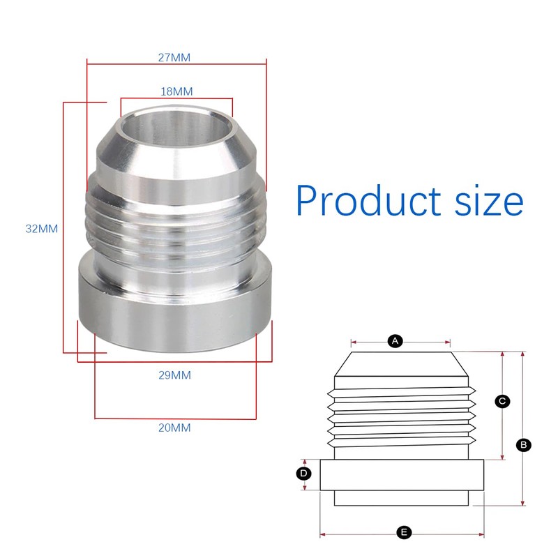 JNNJ 4 Pieces Welded Fittings, Car Internal Thread Pipe Fitting,