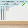 Yaocom 500 Pieces Double-Head Skirting Thread Seamless Nails Non Marking