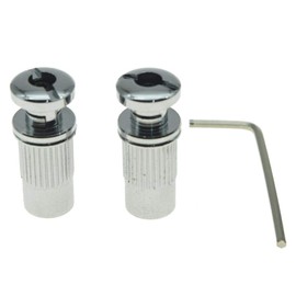 Dopro Locking Tailpiece Mounting Studs Guitar Stop Bar Posts Wraparound Bridge Locking Posts Chrome