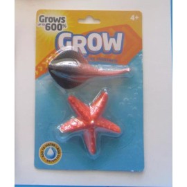 Grow MAGIC GROW CREATURE 2 PACK STINGRAY & STARFISH WATCH IT GROW UP TO 600% IN WATER