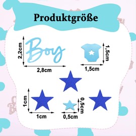 ParPix 15 g Blue Baby Shower Decoration Confetti, Baby Shower Party Decoration Girl Boy Confetti, Baby Shower Confetti Table Decoration Confetti, Baby Shower Confetti Confetti Confetti Baby Shower