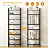 8 Tiers Narrow Shoe Rack 16-24 Pairs, Sturdy Metal Tall
