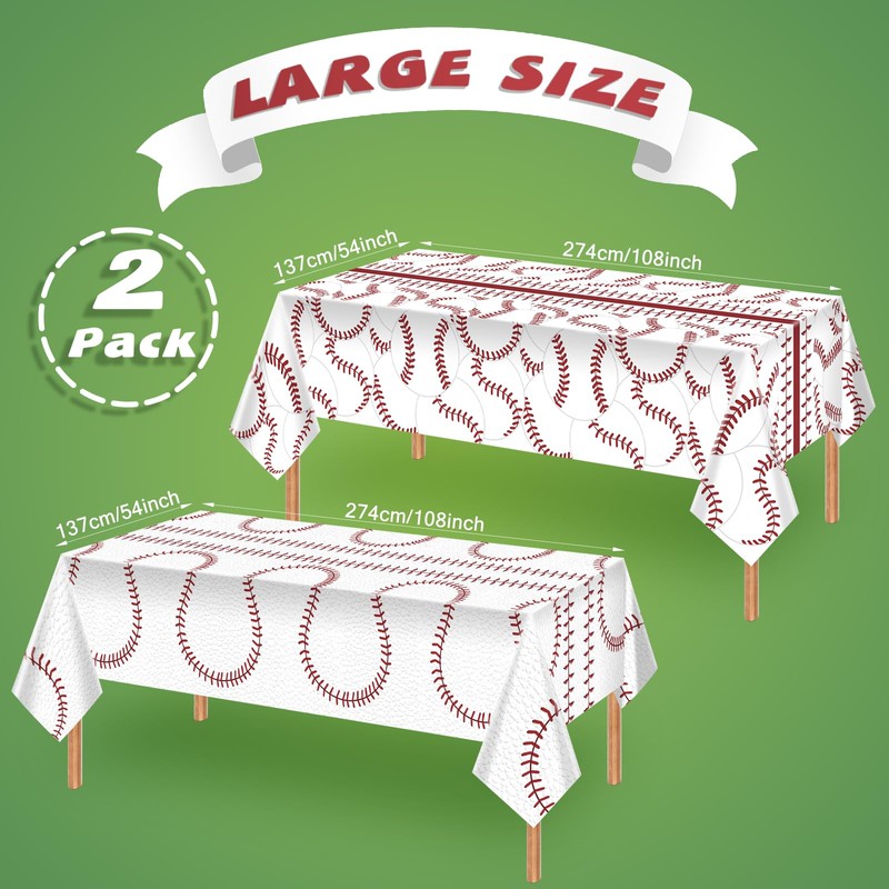 Thanksgiving Fall Disposable Tablecloth, 2 Pack Rectangle Fall Pumpkin Tablecloth