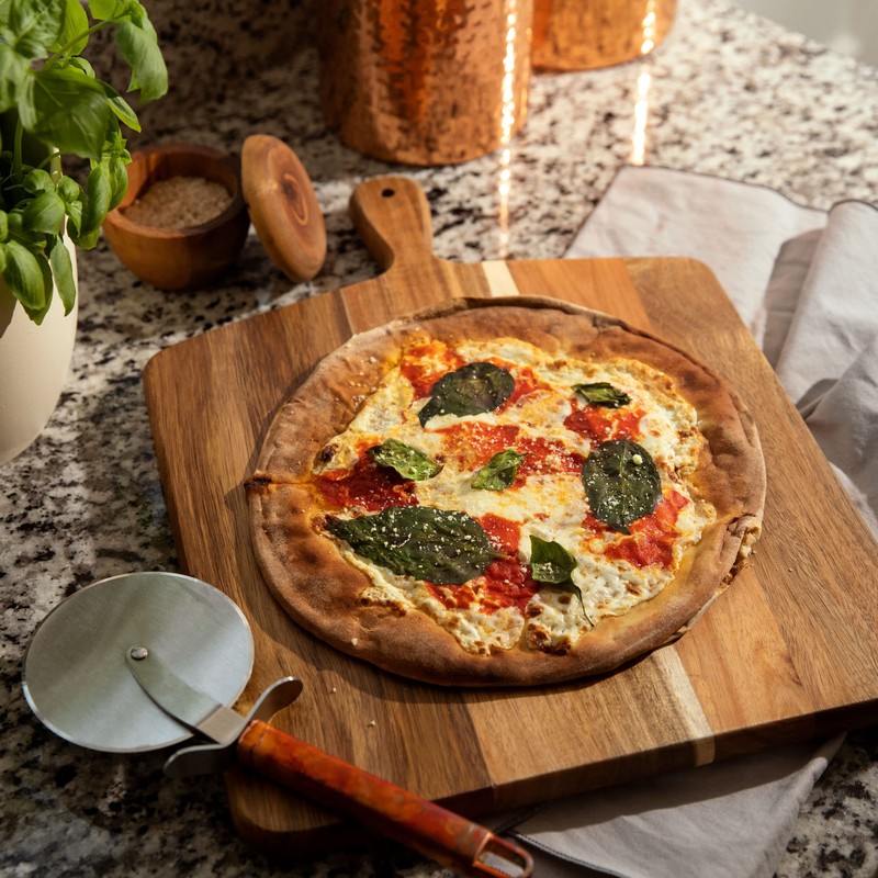 Acacia Wood Cutting Board and Chopping Board with Handle for