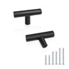 Probrico Black Stainless Steel Kitchen Cabinet T Bar Handle Diameter
