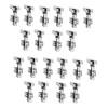 LIZOFERTAS 50 Pares De Bisagra Bidimensional Recta 35mm De Cierre