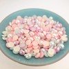 MajorCrafts® 200pcs 8mm Pastel Mixed Colours Flat Back Half Round